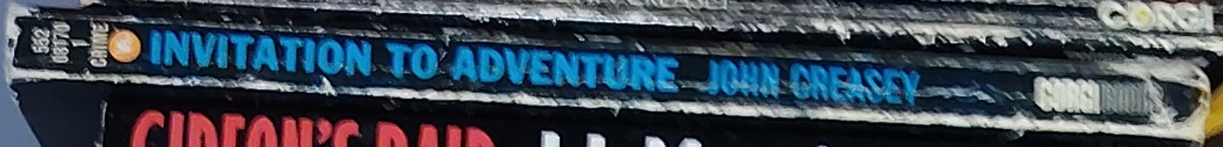 Gordon Ashe  INVITATION TO ADVENTURE spine of book image