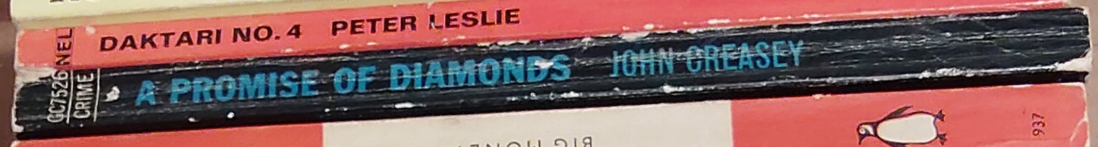 Gordon Ashe  A PROMISE OF DIAMONDS spine of book image