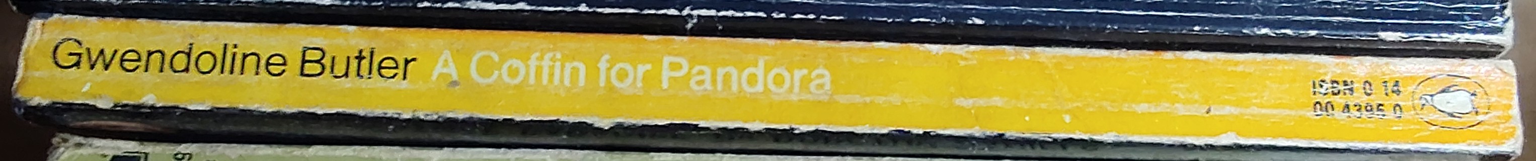 Gwendoline Butler  A COFFIN FOR PANDORA spine of book image