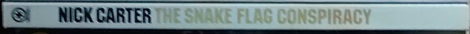 Nick Carter  THE SNAKE FLAG CONSPIRACY spine of book image