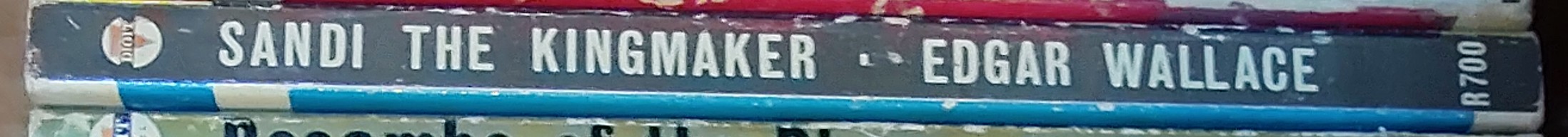 Edgar Wallace  SANDI THE KING MAKER spine of book image