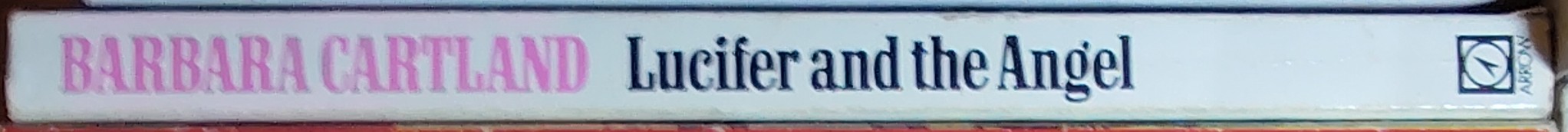 Barbara Cartland  LUCIFER AND THE ANGEL spine of book image