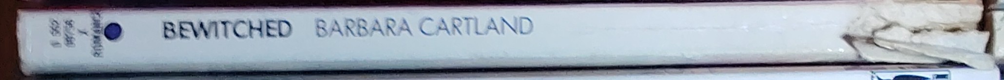 Barbara Cartland  BEWITCHED spine of book image
