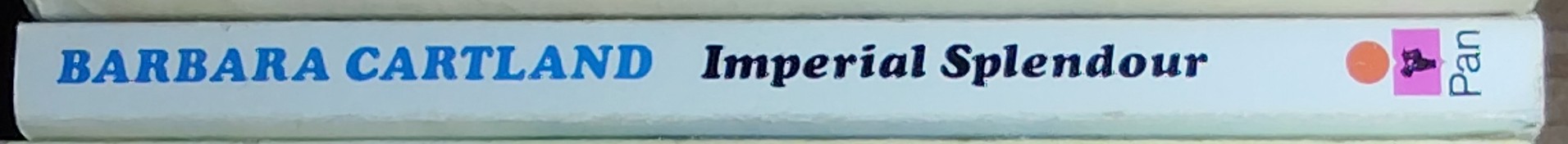 Barbara Cartland  IMPERIAL SPLENDOUR spine of book image