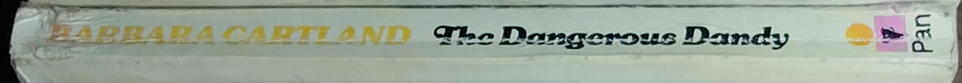 Barbara Cartland  THE DANGEROUS DANDY spine of book image