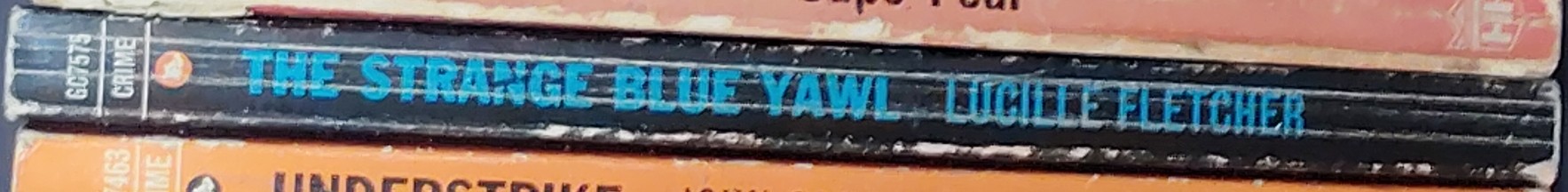 Lucille Fletcher  THE STRANGE BLUE YAWL spine of book image
