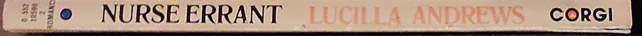 Lucilla Andrews  NURSE ERRANT spine of book image