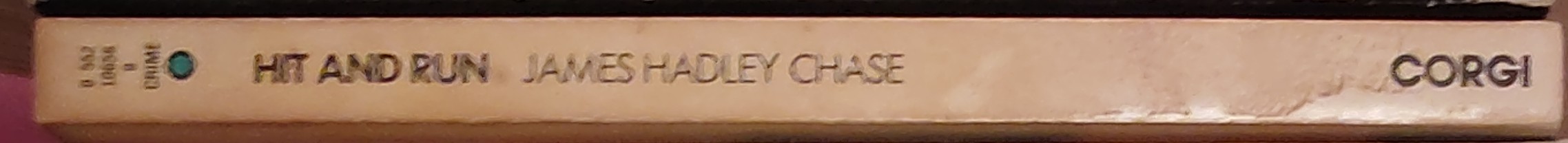 James Hadley Chase  HIT AND RUN spine of book image