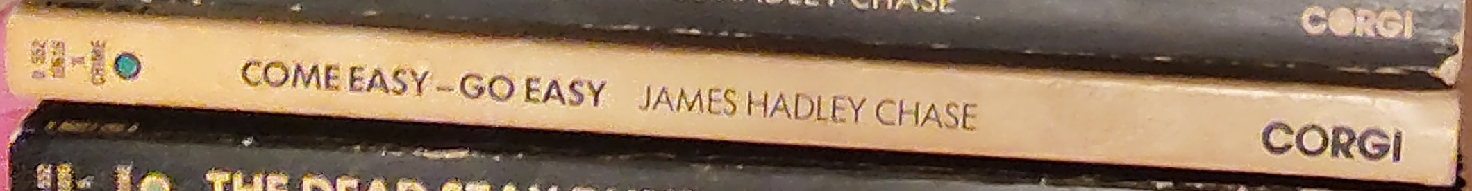 James Hadley Chase  COME EASY - GO EASY spine of book image