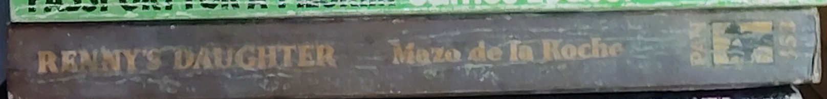 Mazo de la Roche  RENNY'S DAUGHTER spine of book image