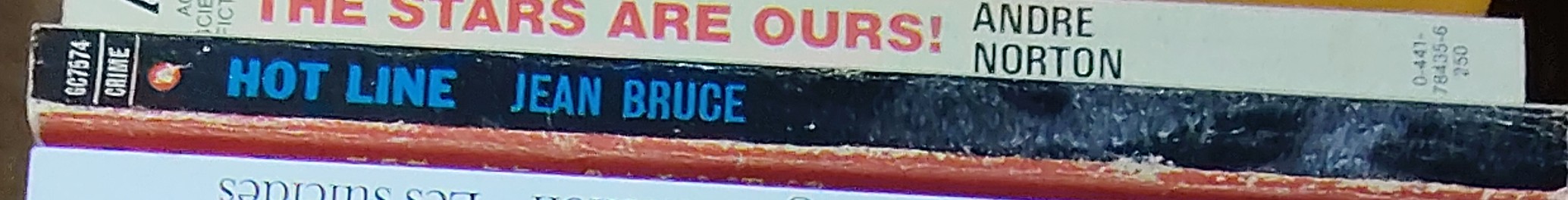 Jean Bruce  HOT LINE spine of book image