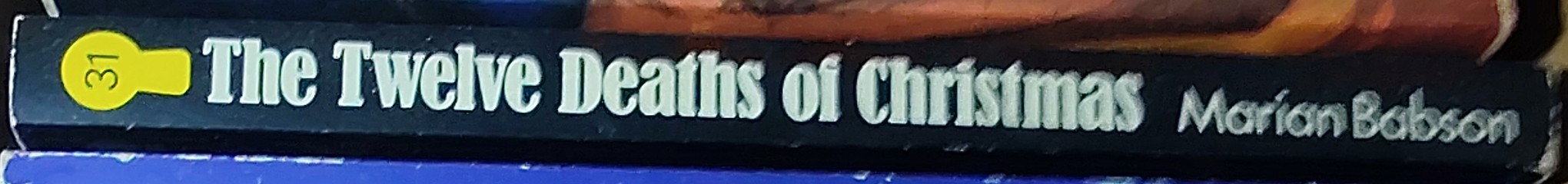 Marian Babson  THE TWELVE DEATHS OF CHRISTMAS spine of book image