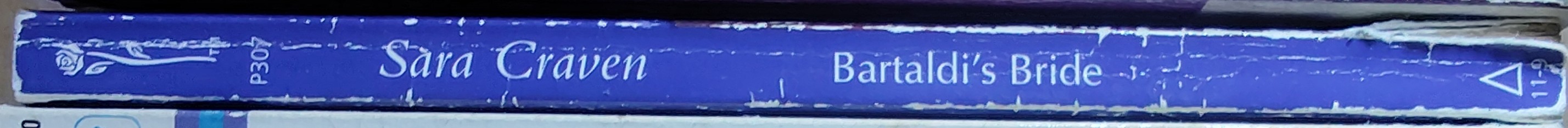 Sara Craven  BARTALDI'S BRIDE spine of book image