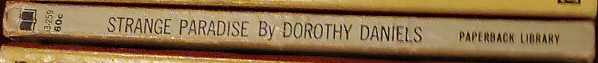 Dorothy Daniels  STRANGE PARADISE #1 spine of book image