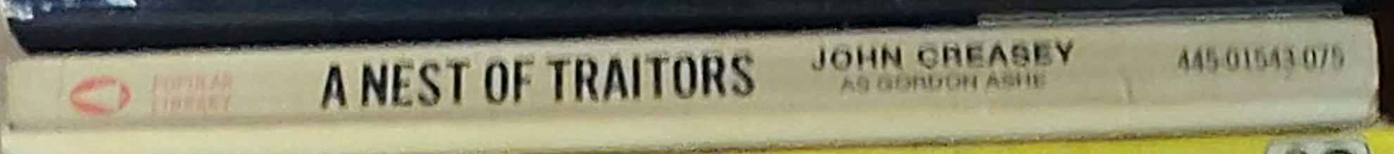Gordon Ashe  A NEST OF TRAITORS spine of book image