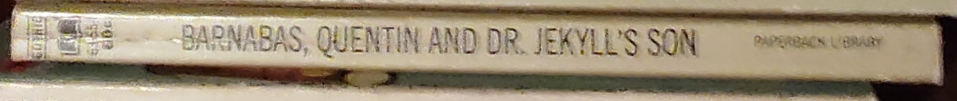 Marilyn Ross  BARNABAS, QUENTIN AND DR. JEKYLL'S SON spine of book image