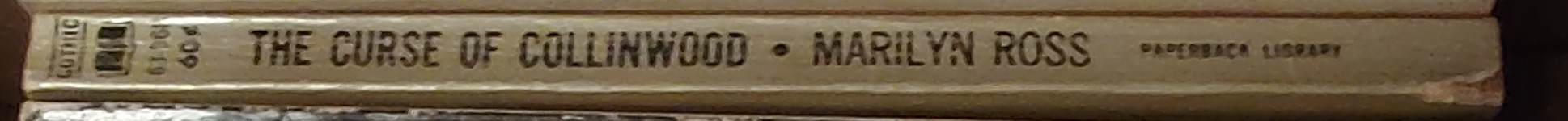 Marilyn Ross  THE CURSE OF COLLINWOOD spine of book image