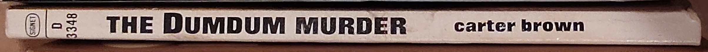 Carter Brown  THE DUMDUM MURDER spine of book image