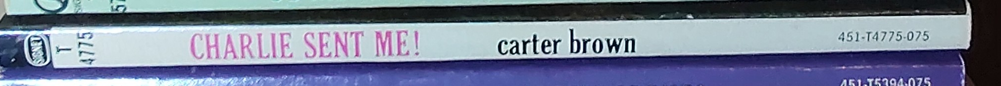 Carter Brown  CHARLIE SENT ME! spine of book image