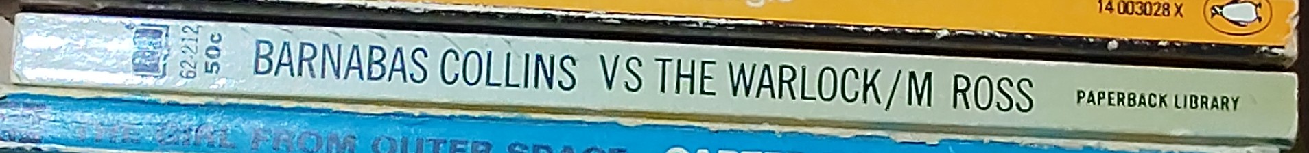 Marilyn Ross  BARNABAS COLLINS VERSUS THE WARLOCK spine of book image