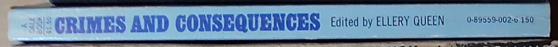 Ellery Queen (edit) ELLERY QUEEN'S CRIMES AND CONSEQUENCES spine of book image