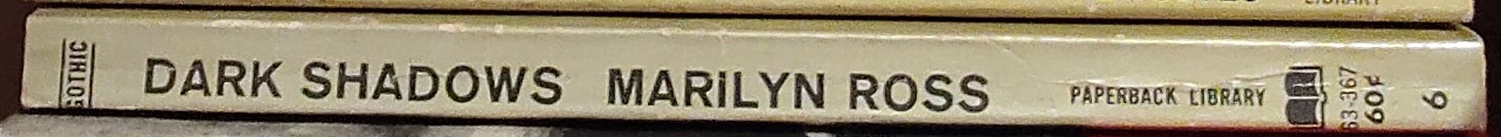 Marilyn Ross  DARK SHADOWS spine of book image