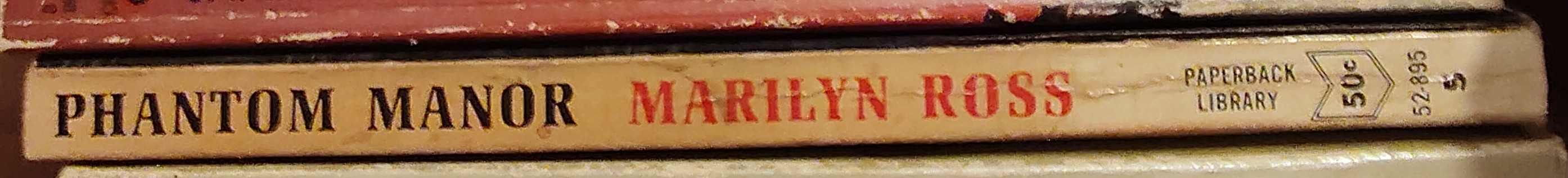 Marilyn Ross  PHANTOM MANOR spine of book image