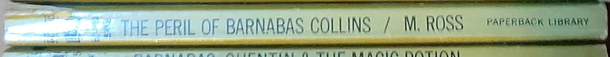 Marilyn Ross  THE PERIL OF BARNABAS COLLINS spine of book image