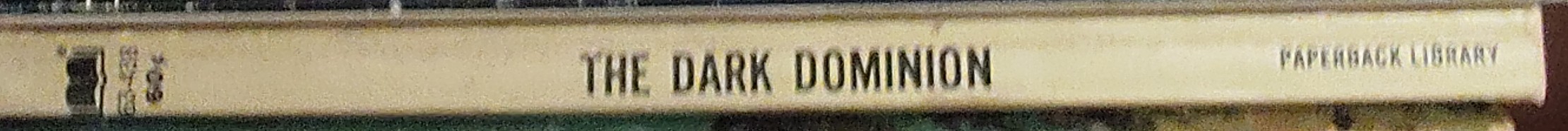 Various   THE DARK DOMINION. Eight Terrifying Tales of Vampires and Werewolves spine of book image