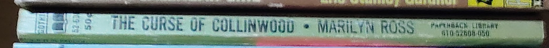 Marilyn Ross  THE CURSE OF COLLINWOOD spine of book image