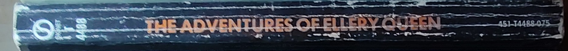 Ellery Queen  THE ADVENTURES OF ELLERY QUEEN spine of book image