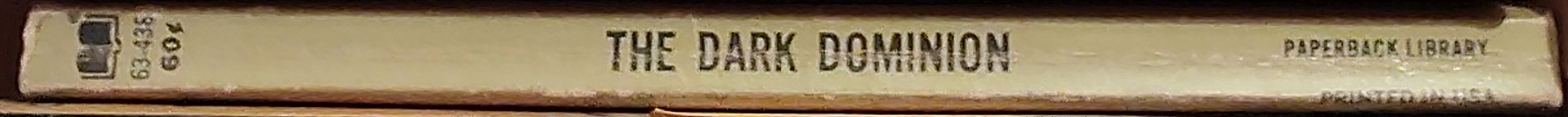 Various   THE DARK DOMINION. Eight Terrifying Tales of Vampires and Werewolves spine of book image