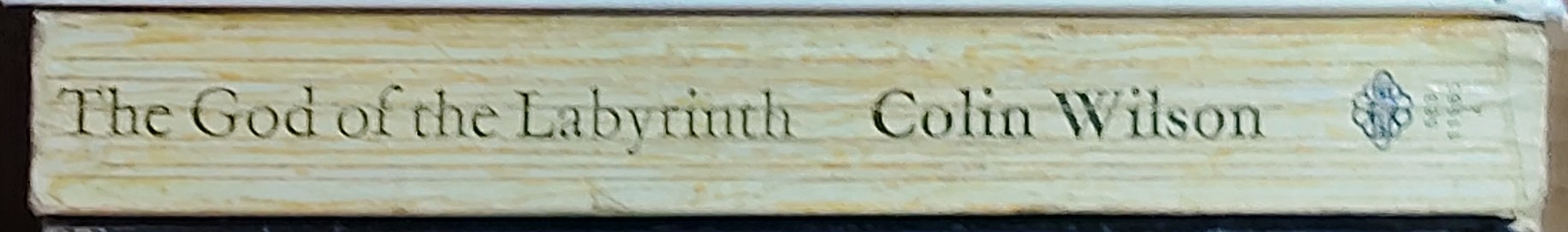 Colin Wilson  THE GOD OF THE LABYRINTH spine of book image