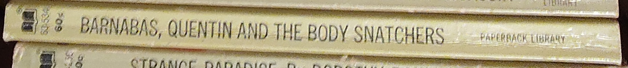 Marilyn Ross  BARNABAS, QUENTIN AND THE BODY SNATCHERS spine of book image