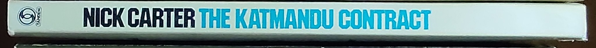 Nick Carter  THE KATMANDU CONTRACT spine of book image