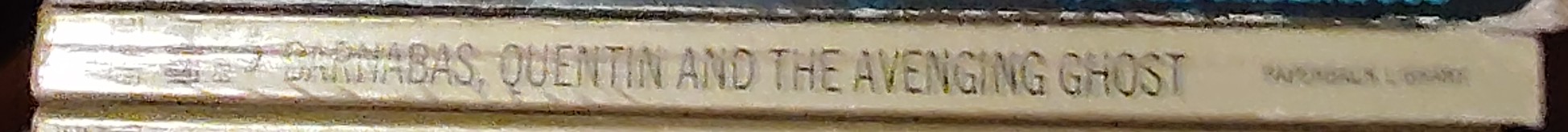 Marilyn Ross  BARNABAS, QUENTIN AND THE AVENGING GHOST spine of book image