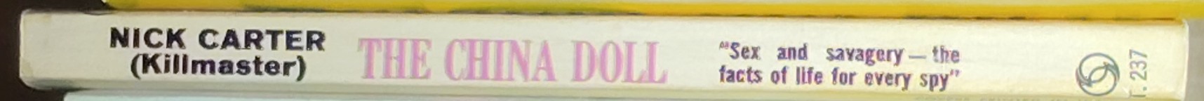 Nick Carter  THE CHINA DOLL spine of book image