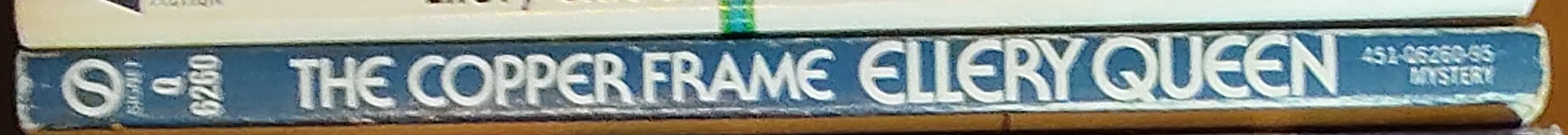 Ellery Queen  THE COPPER FRAME spine of book image