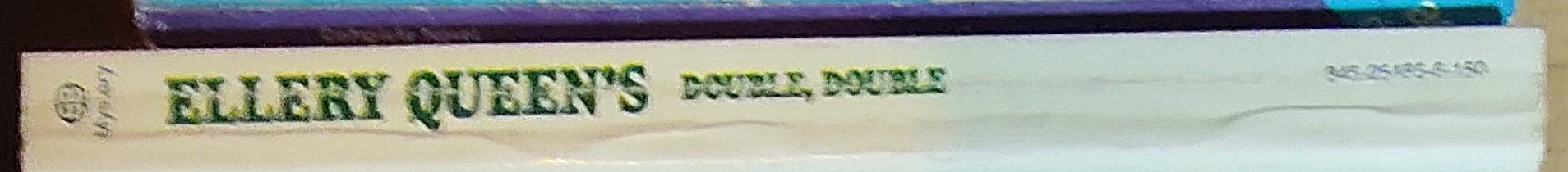 Ellery Queen  DOUBLE, DOUBLE spine of book image