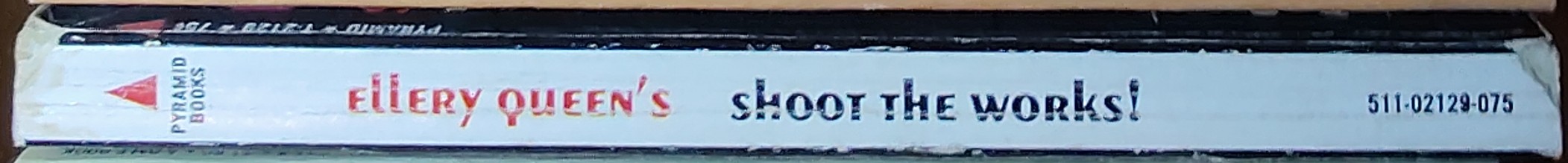 Ellery Queen (edit) ELLERY QUEEN'S SHOOT THE WORKS! spine of book image