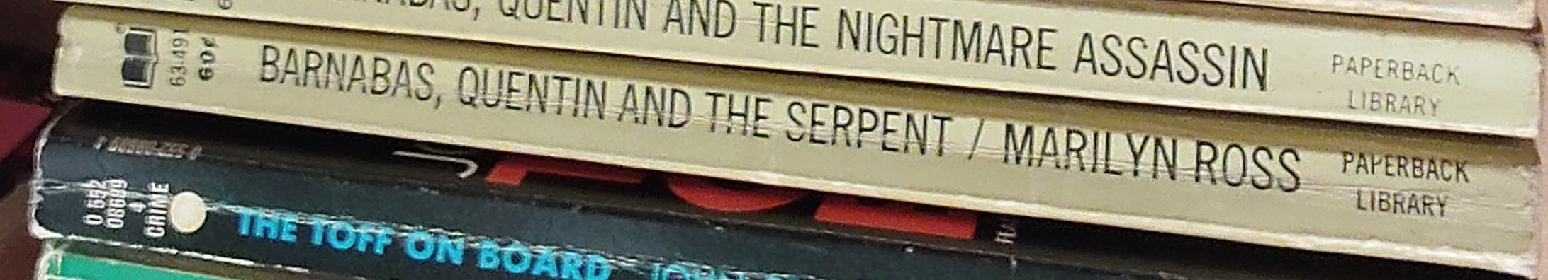 Marilyn Ross  BARNABAS, QUENTIN AND THE SERPENT spine of book image