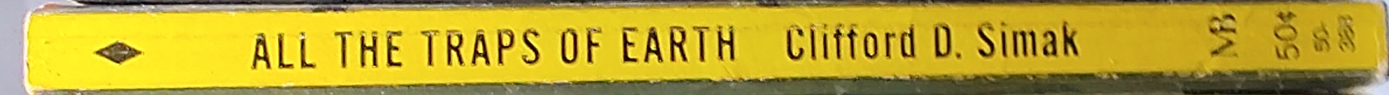 Clifford D. Simak  ALL THE TRAPS OF EARTH spine of book image