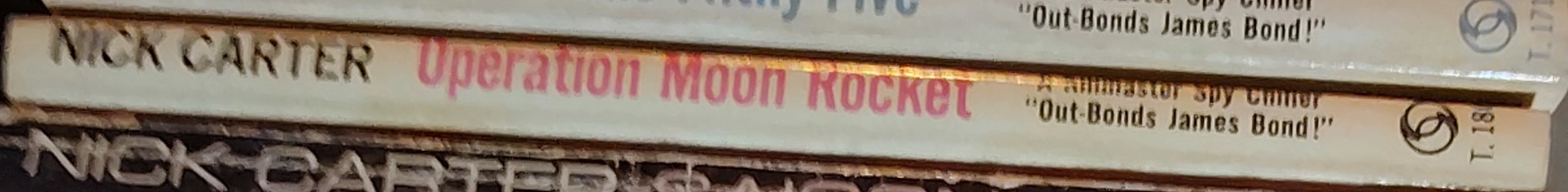 Nick Carter  OPERATION MOON ROCKET spine of book image