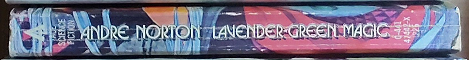 Andre Norton  LAVENDER-GREEN MAGIC spine of book image
