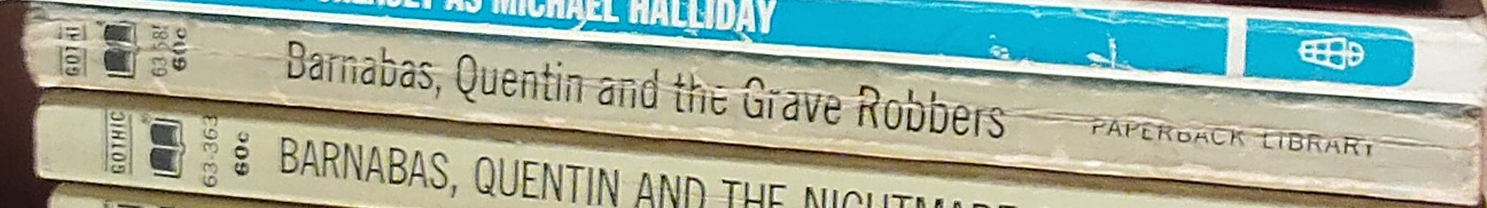 Marilyn Ross  BARNABAS, QUENTIN AND THE GRAVE ROBBERS spine of book image