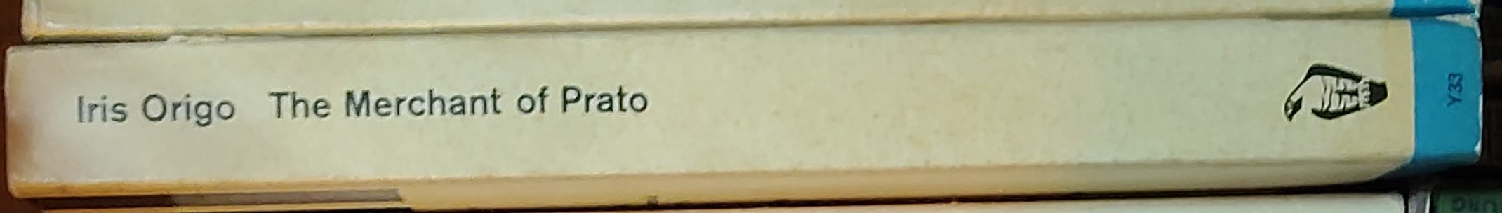 Iris Origo  THE MERCHANT OF PRATO spine of book image