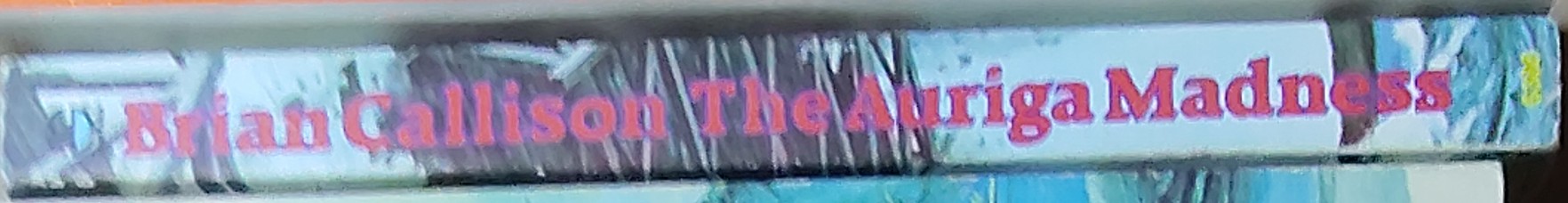 Brian Callison  THE AURIGA MADNESS spine of book image