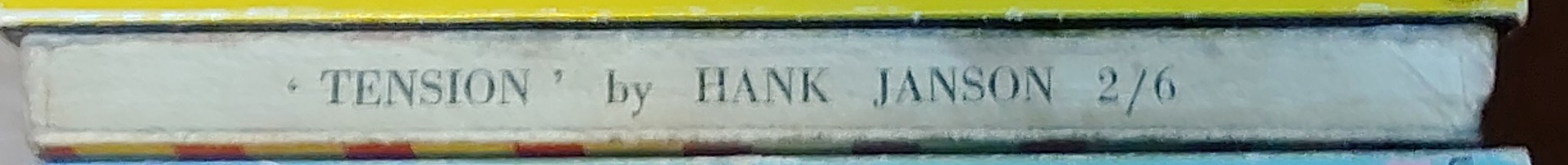 Hank Janson  TENSION spine of book image