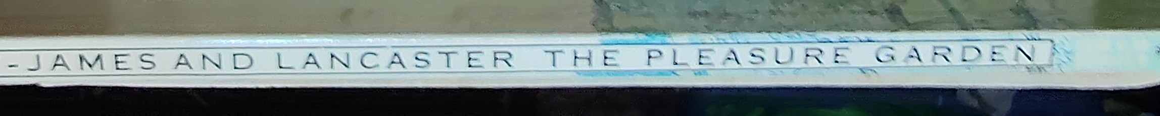 \ THE PLEASURE GARDEN  spine of book image