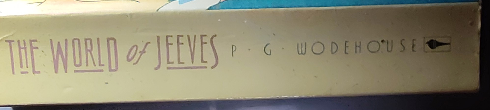 P.G. Wodehouse  THE WORLD OF JEEVES spine of book image
